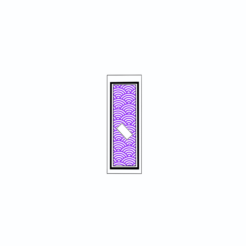 Qinghai wave Sticker   Edo Purple