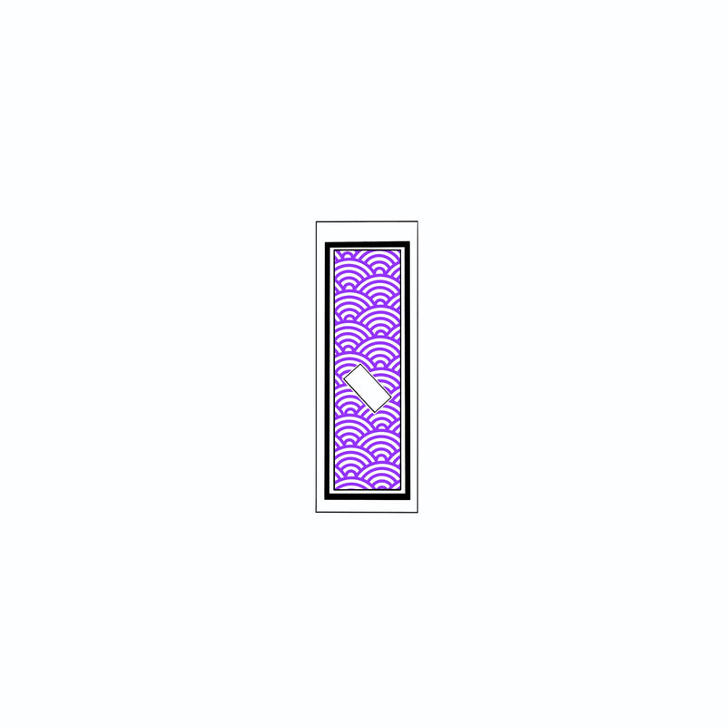 Qinghai wave Sticker   Edo Purple