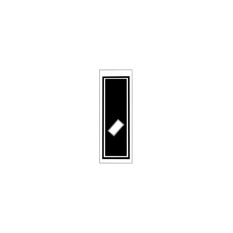 Senjafuda Simple Sticker  Black