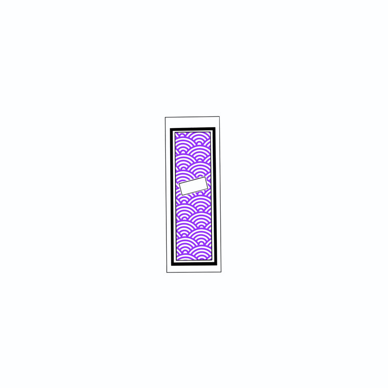 Qinghai wave Sticker   Edo Purple