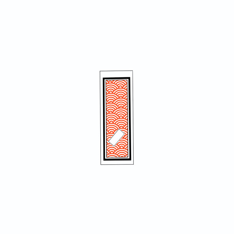 Qinghai wave Sticker Red