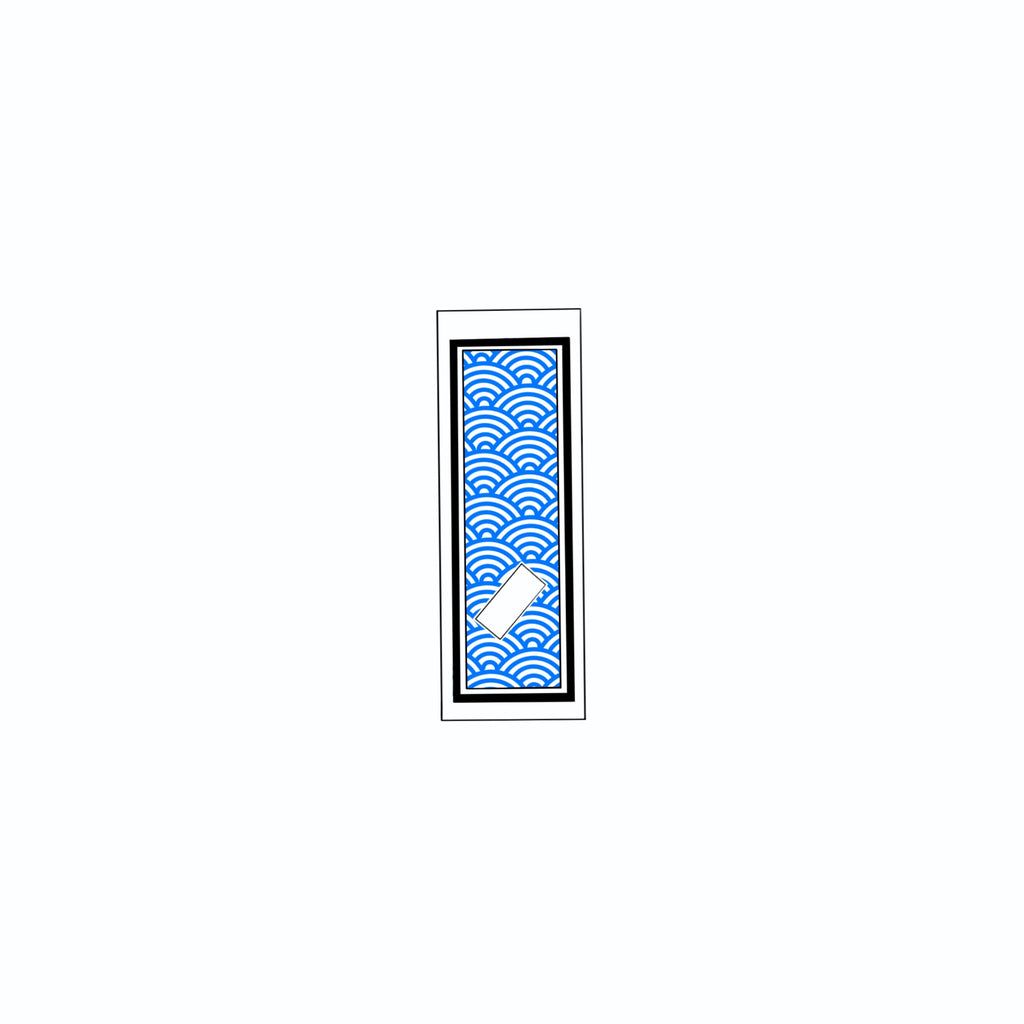 Qinghai wave Sticker Blue