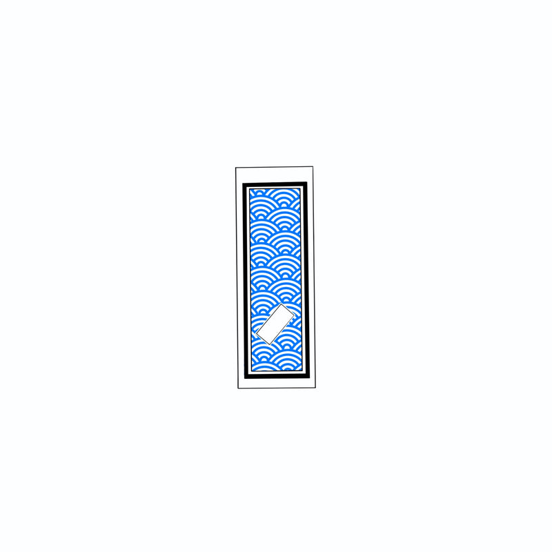 Qinghai wave Sticker Blue