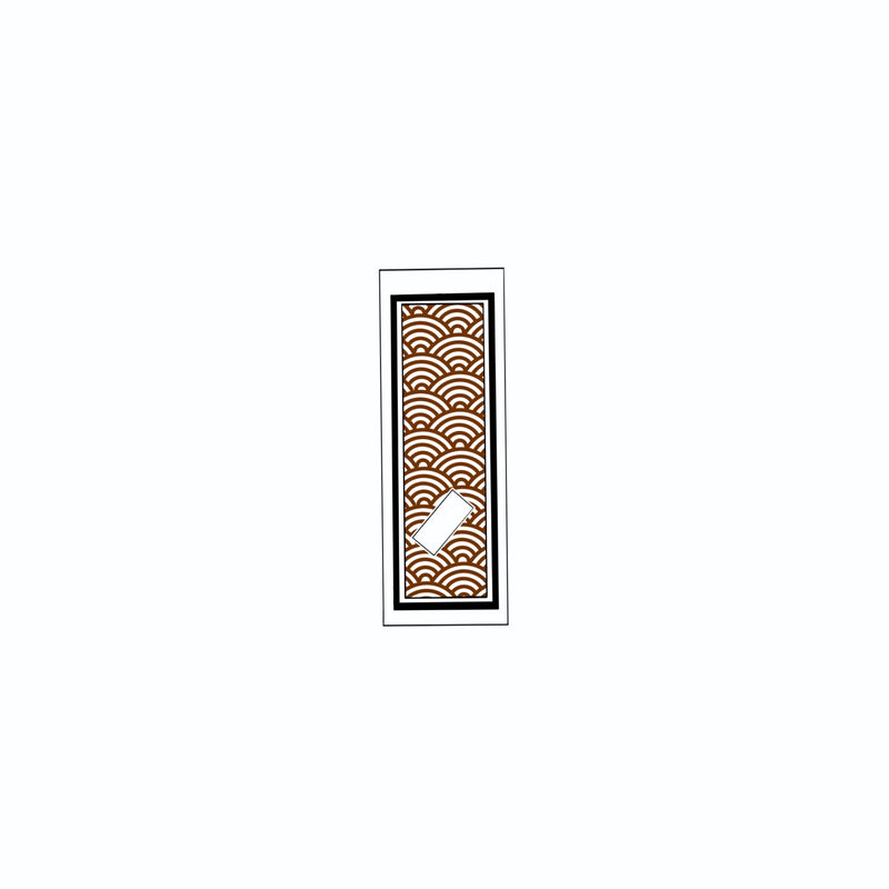 Qinghai wave Sticker Brown