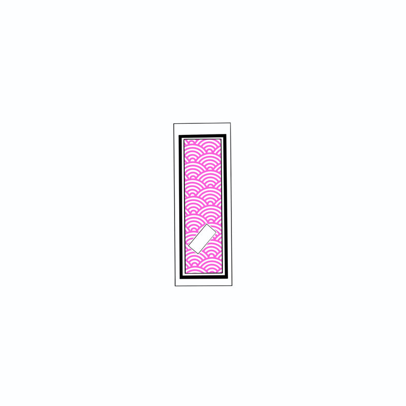 Qinghai wave Sticker   Pink