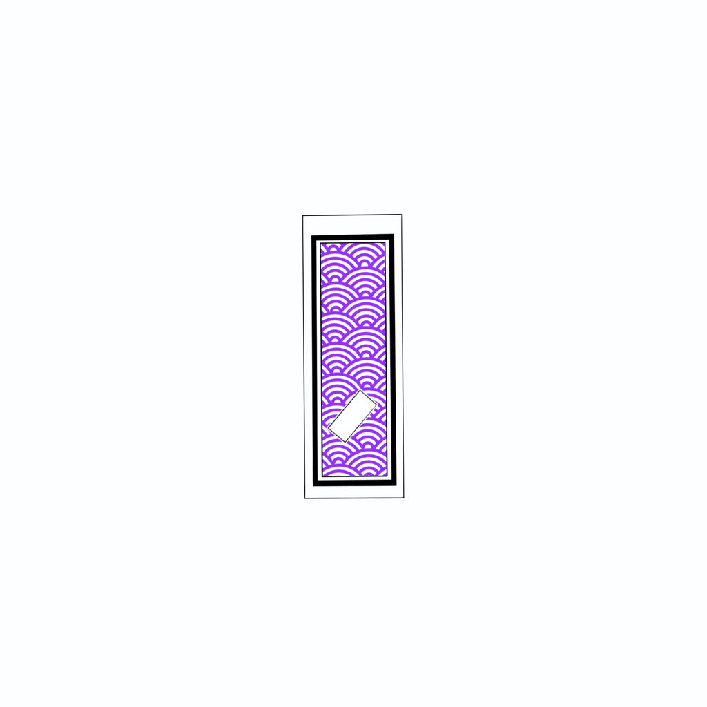 Qinghai wave Sticker   Edo Purple