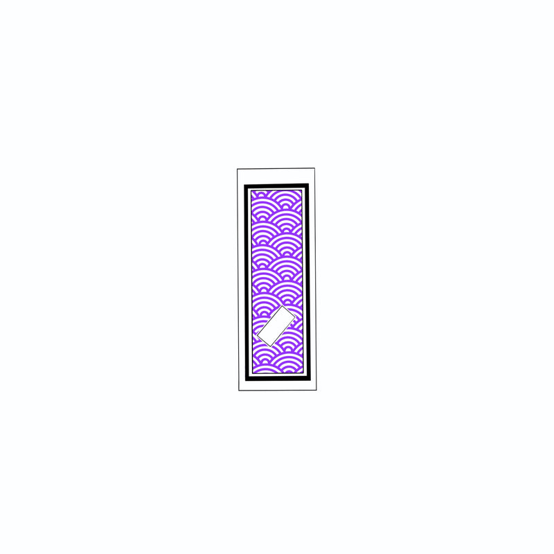 Qinghai wave Sticker   Edo Purple