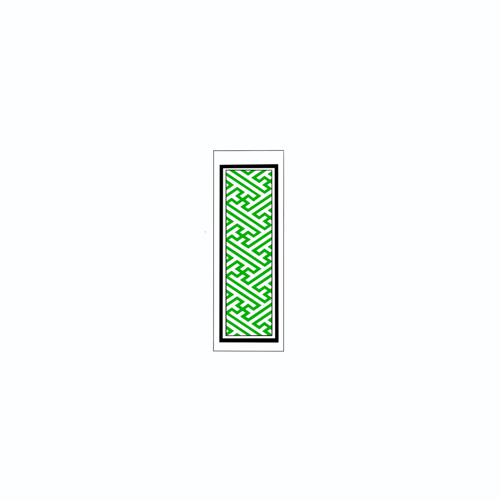 Sayagata Pattern Sticker  Green