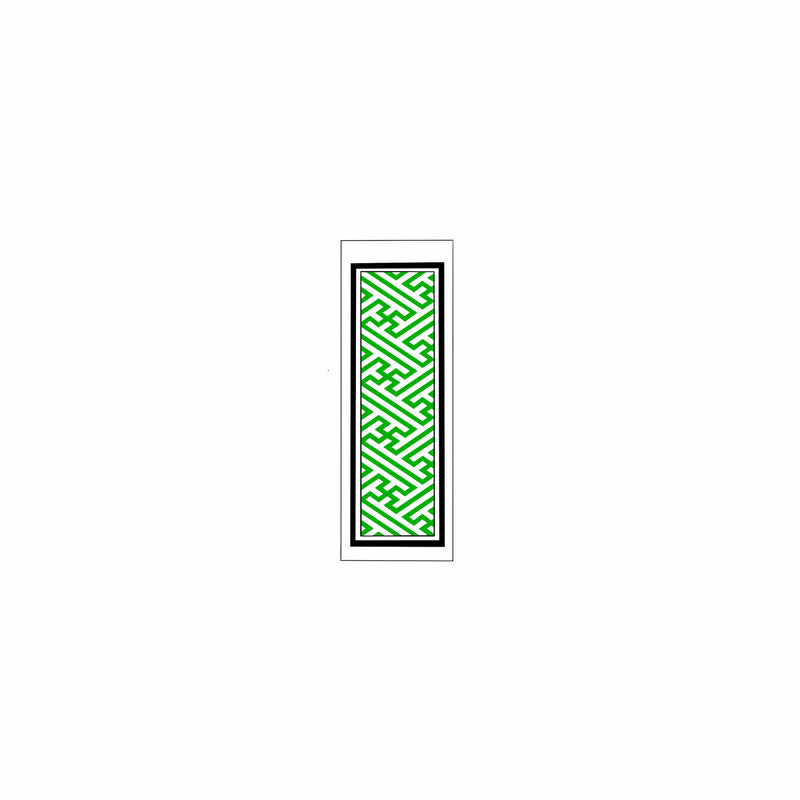 Sayagata Pattern Sticker  Green