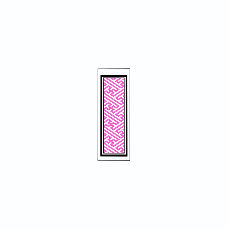 Sayagata Pattern Sticker  Pink