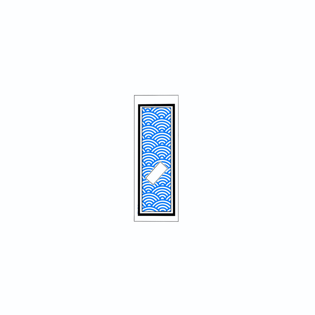 Qinghai wave Sticker Blue
