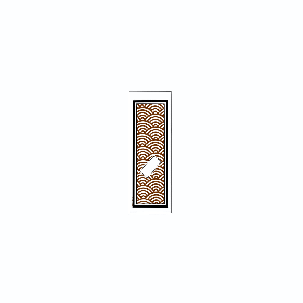 Qinghai wave Sticker Brown
