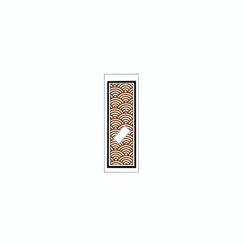 Qinghai wave Sticker Brown