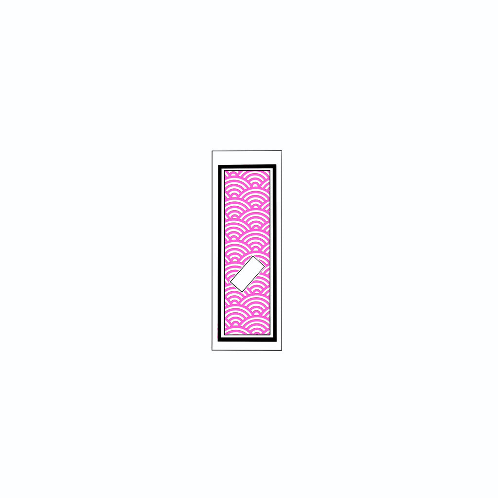 Qinghai wave Sticker   Pink