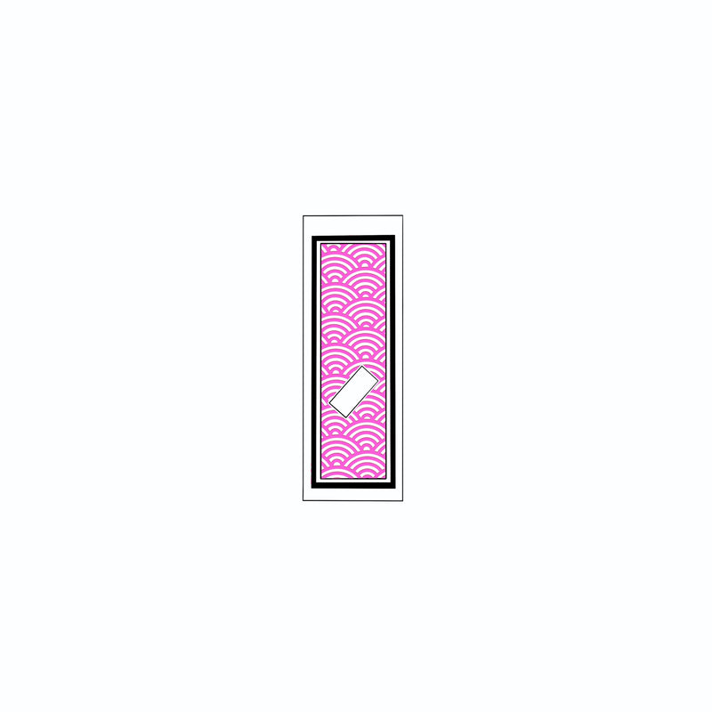 Qinghai wave Sticker   Pink