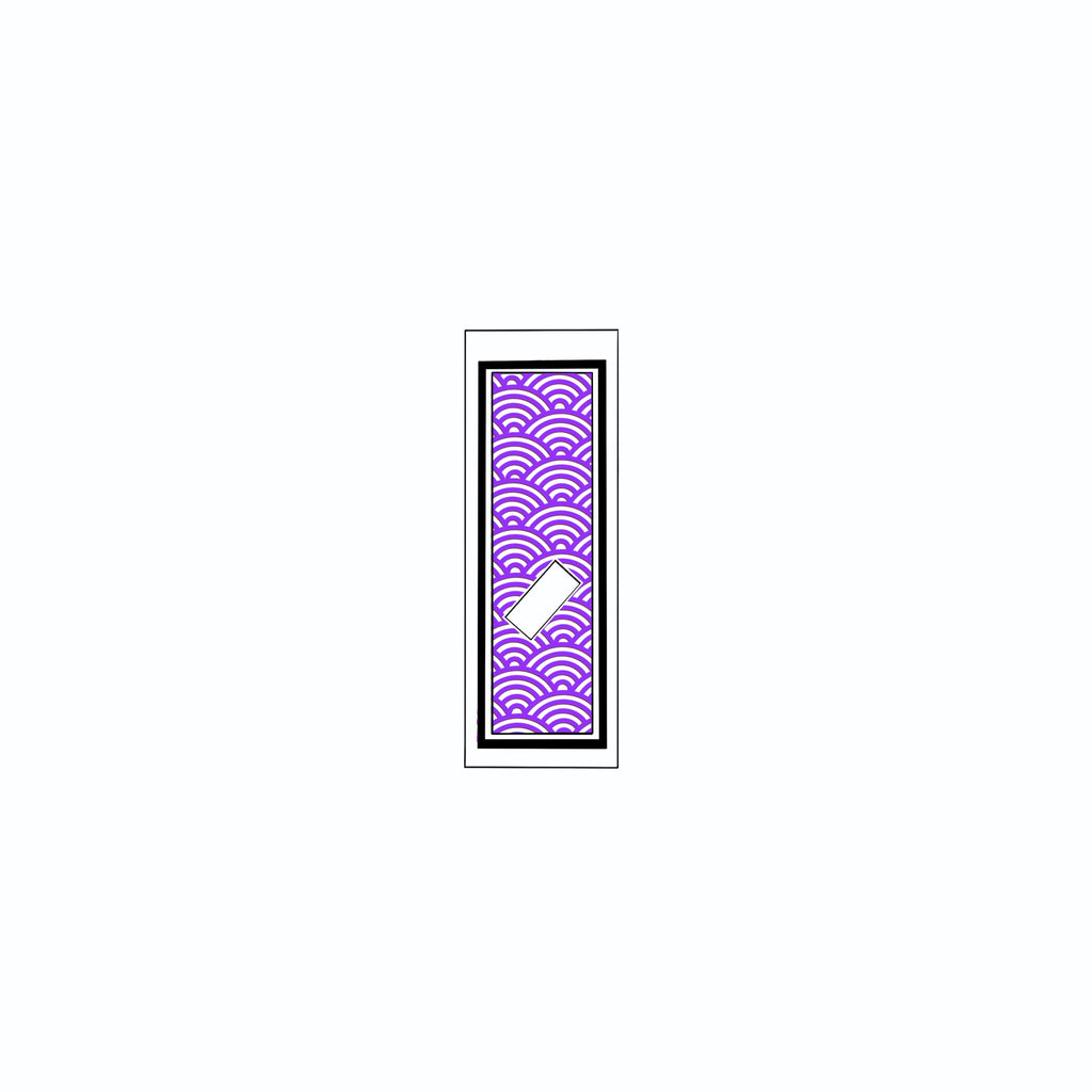 Qinghai wave Sticker   Edo Purple