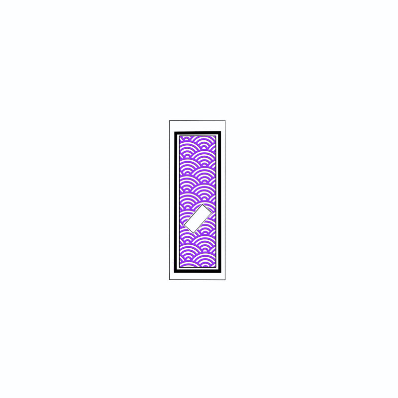 Qinghai wave Sticker   Edo Purple