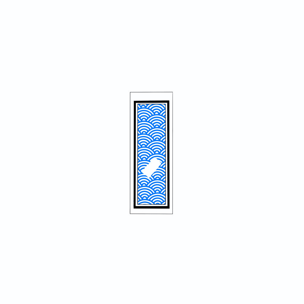 Qinghai wave Sticker Blue