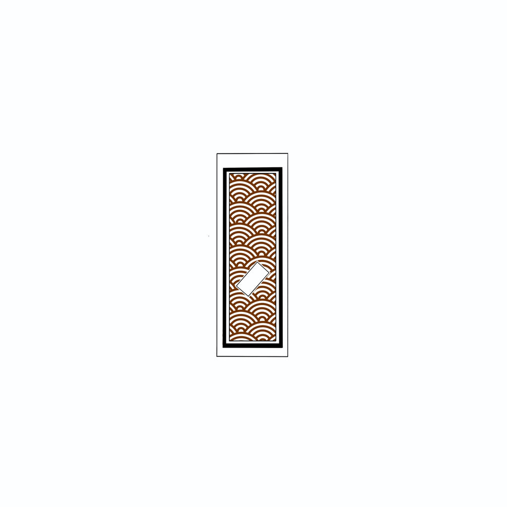 Qinghai wave Sticker Brown