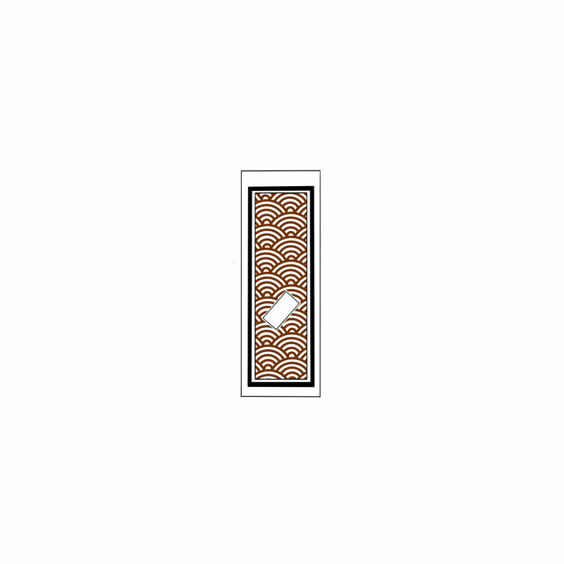 Qinghai wave Sticker Brown