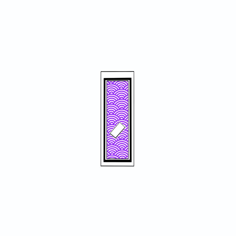 Qinghai wave Sticker   Edo Purple