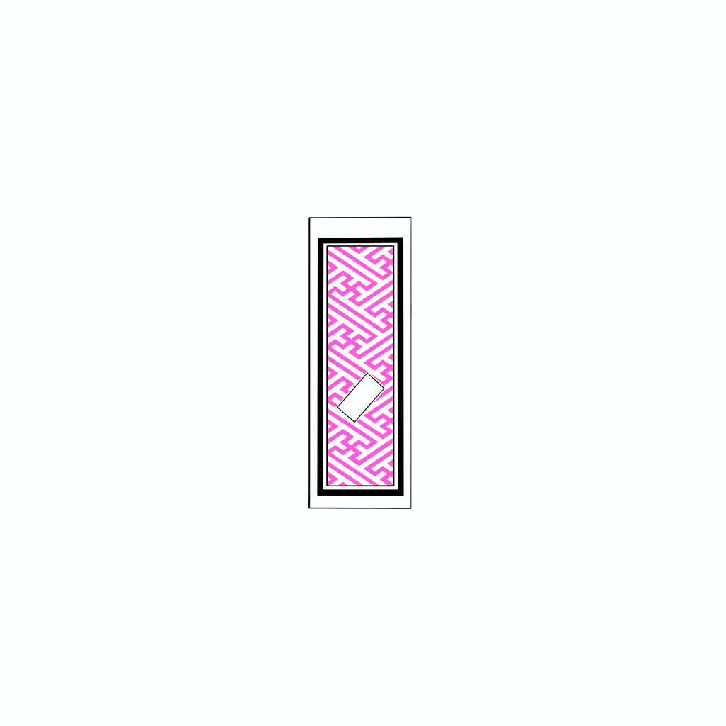 Sayagata Pattern Sticker  Pink