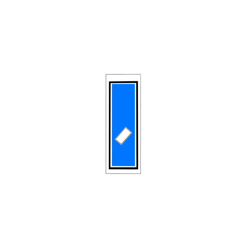 Senjafuda Simple Sticker Blue