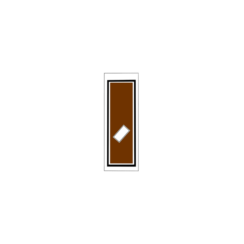 Senjafuda Simple Sticker  Brown