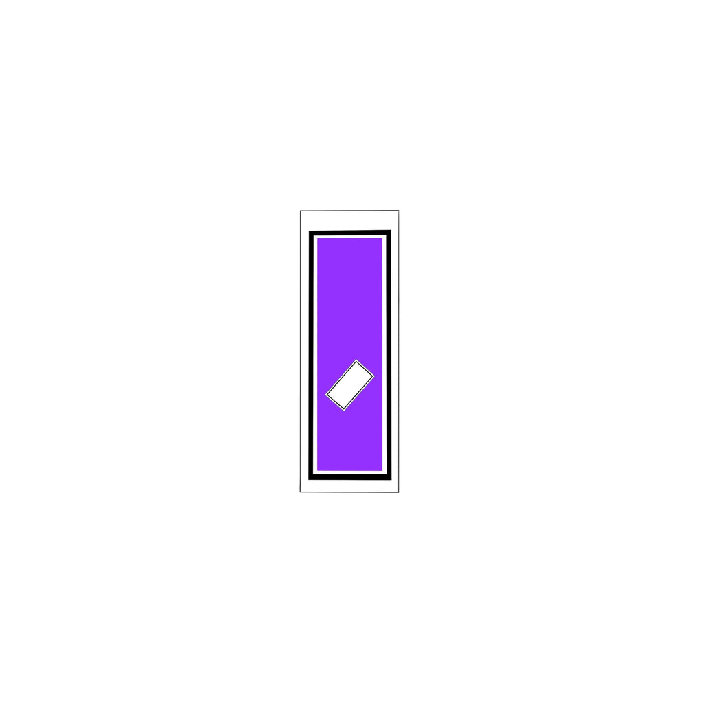 Senjafuda Simple Sticker Edo Purple
