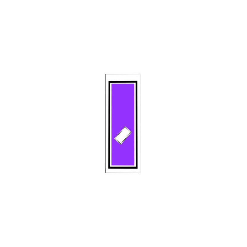 Senjafuda Simple Sticker Edo Purple
