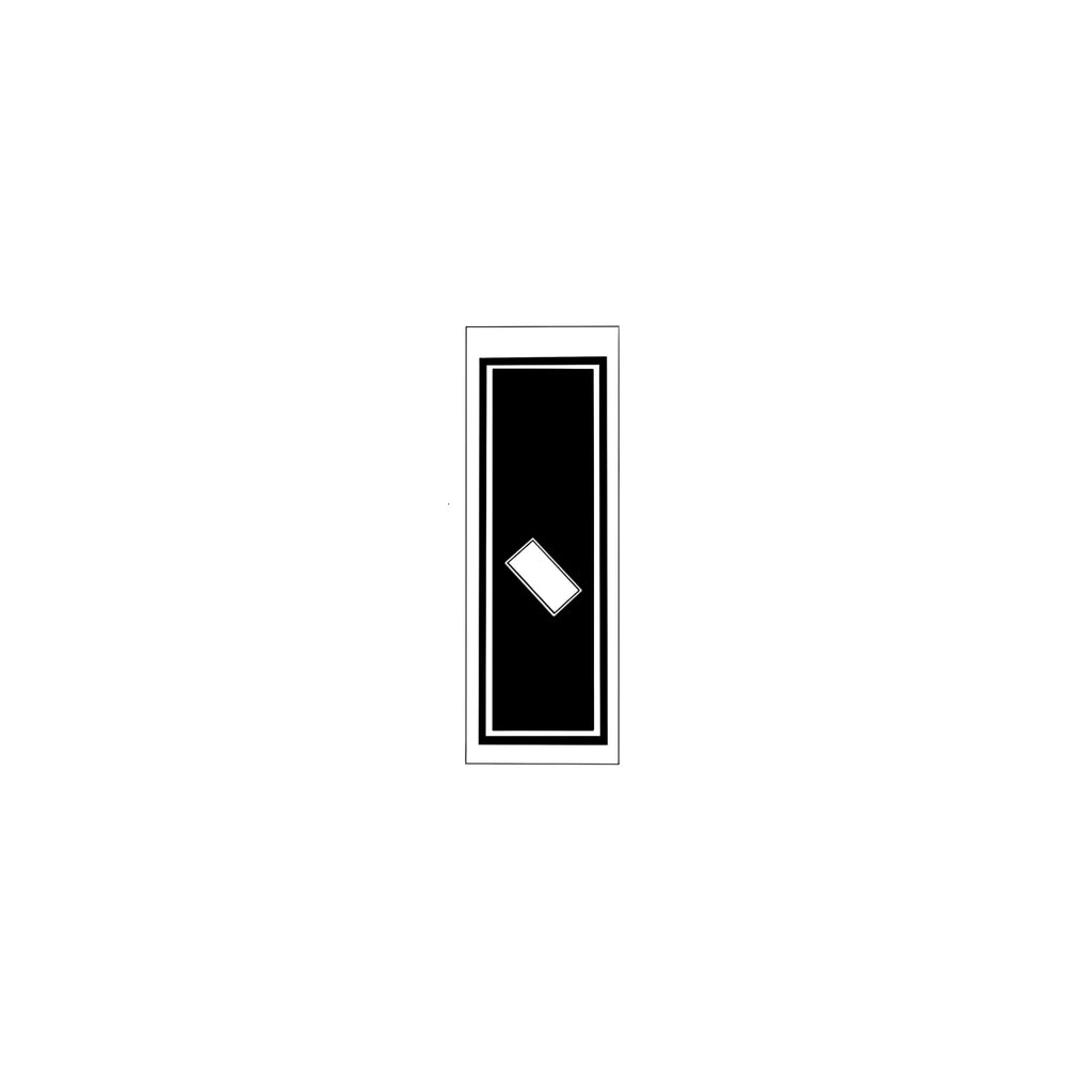 Senjafuda Simple Sticker  Black