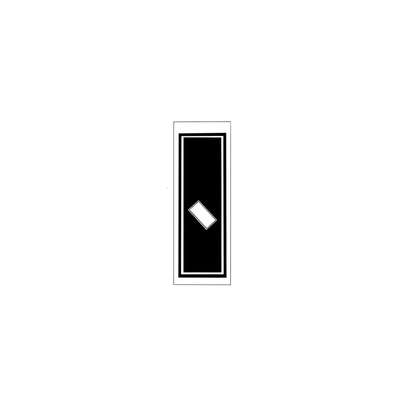 Senjafuda Simple Sticker  Black