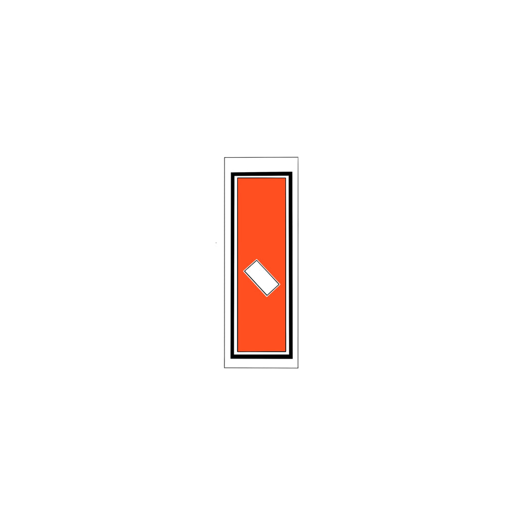 Senjafuda Simple Sticker  Red
