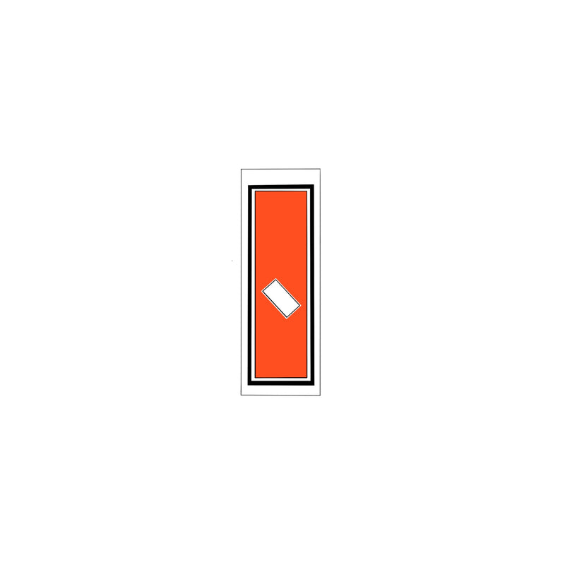 Senjafuda Simple Sticker  Red