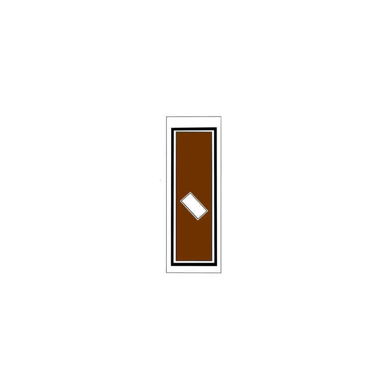 Senjafuda Simple Sticker  Brown
