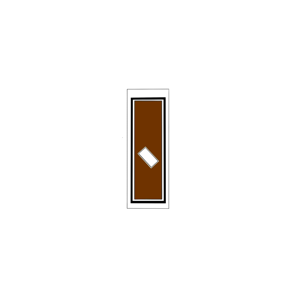 Senjafuda Simple Sticker  Brown
