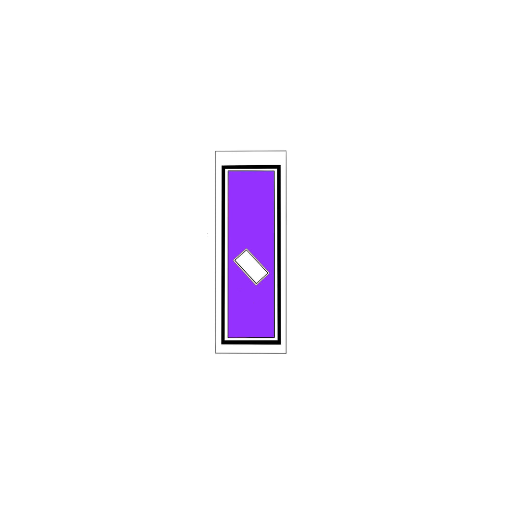 Senjafuda Simple Sticker Edo Purple