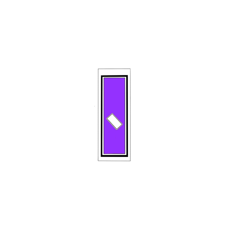 Senjafuda Simple Sticker Edo Purple