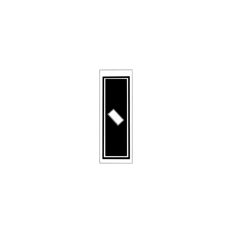 Senjafuda Simple Sticker  Black