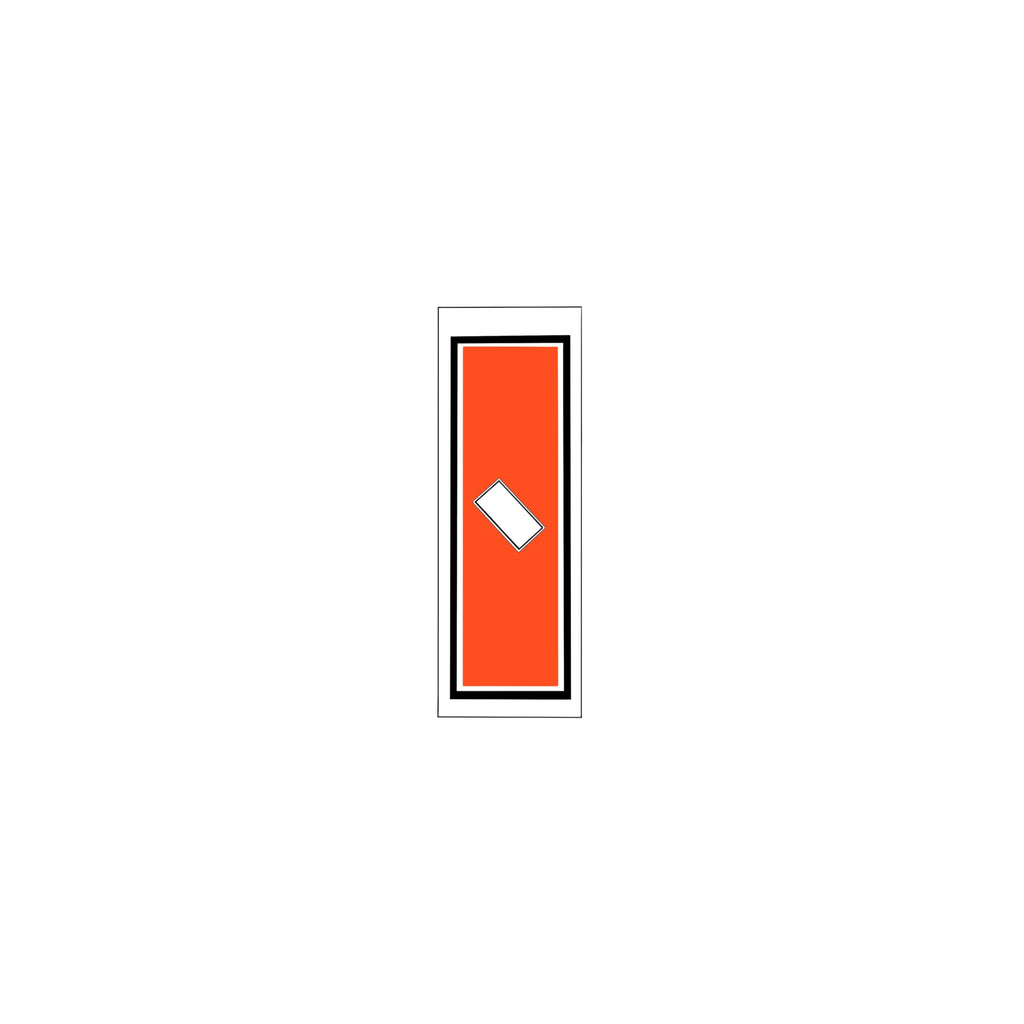 Senjafuda Simple Sticker  Red
