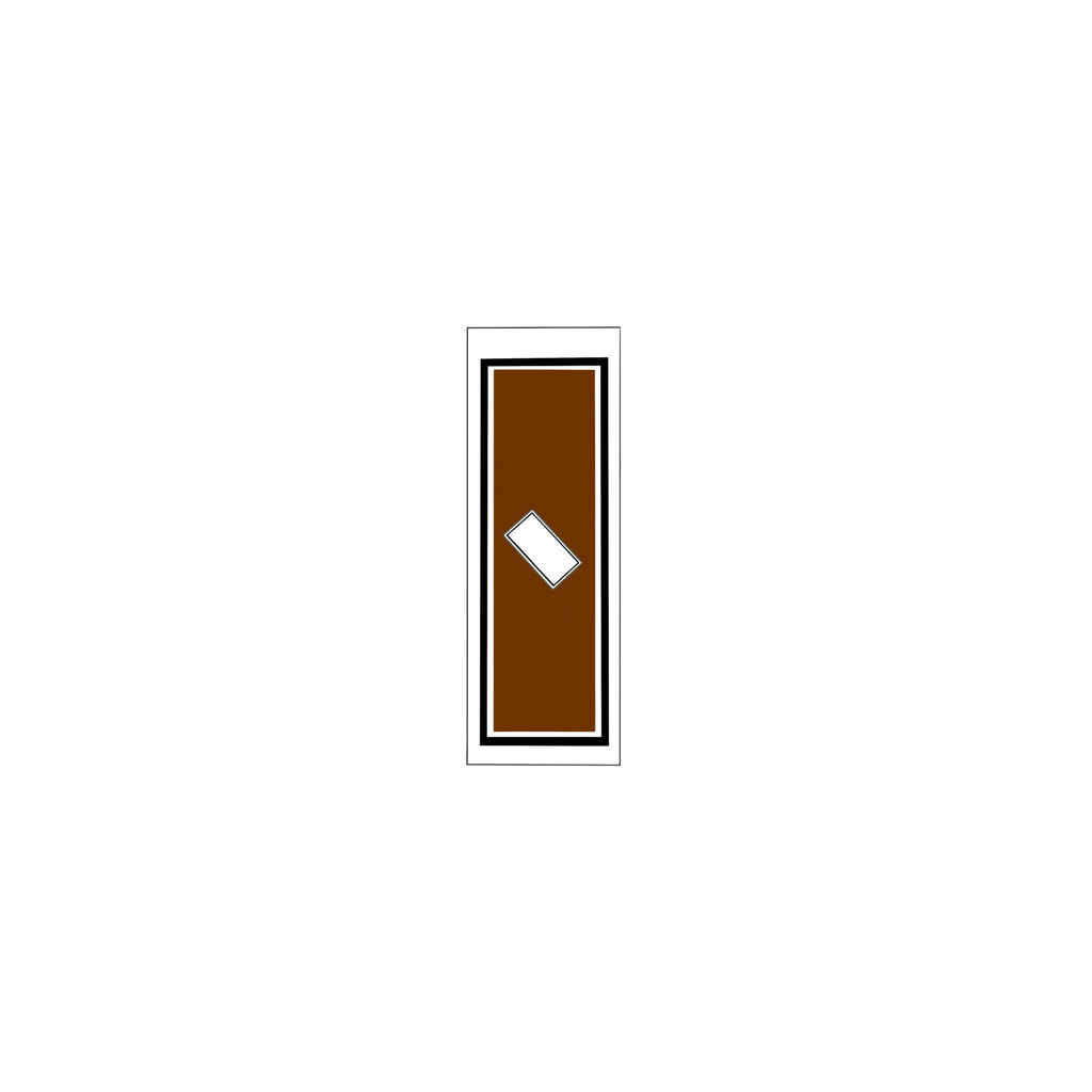 Senjafuda Simple Sticker  Brown