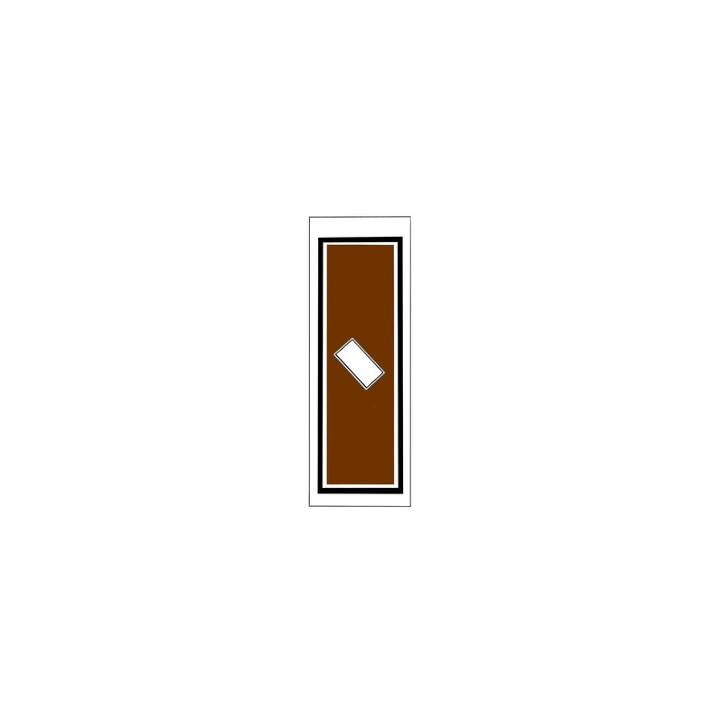 Senjafuda Simple Sticker  Brown