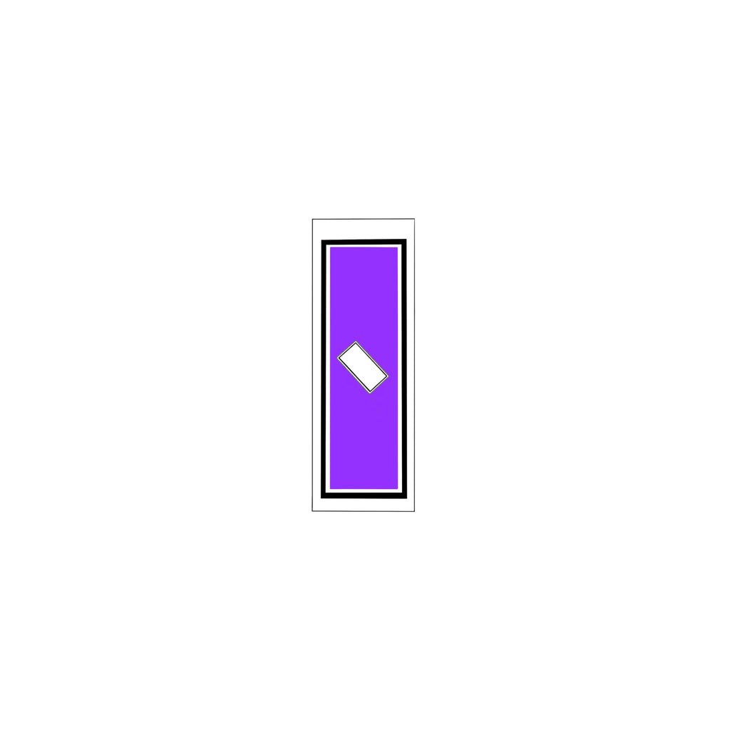 Senjafuda Simple Sticker Edo Purple
