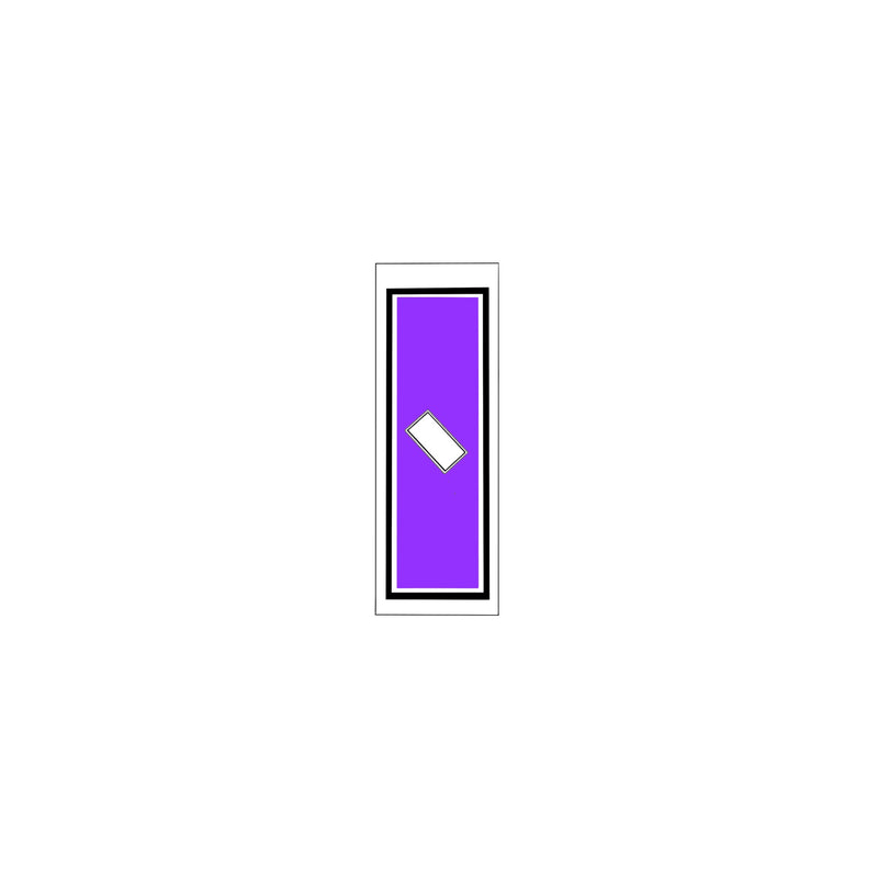 Senjafuda Simple Sticker Edo Purple