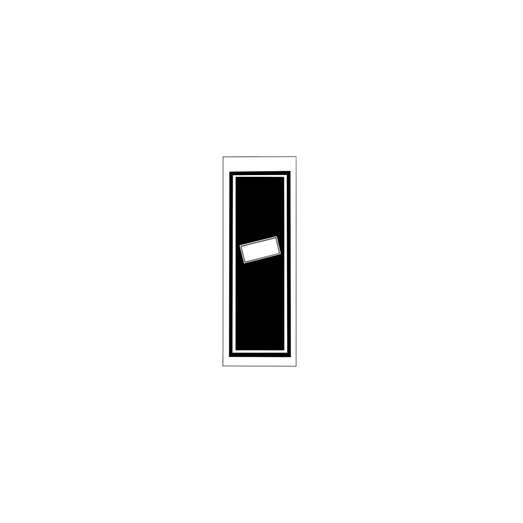 Senjafuda Simple Sticker  Black