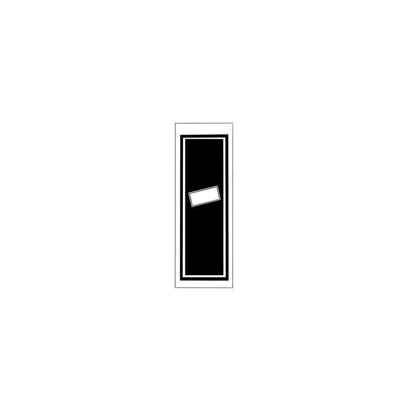 Senjafuda Simple Sticker  Black