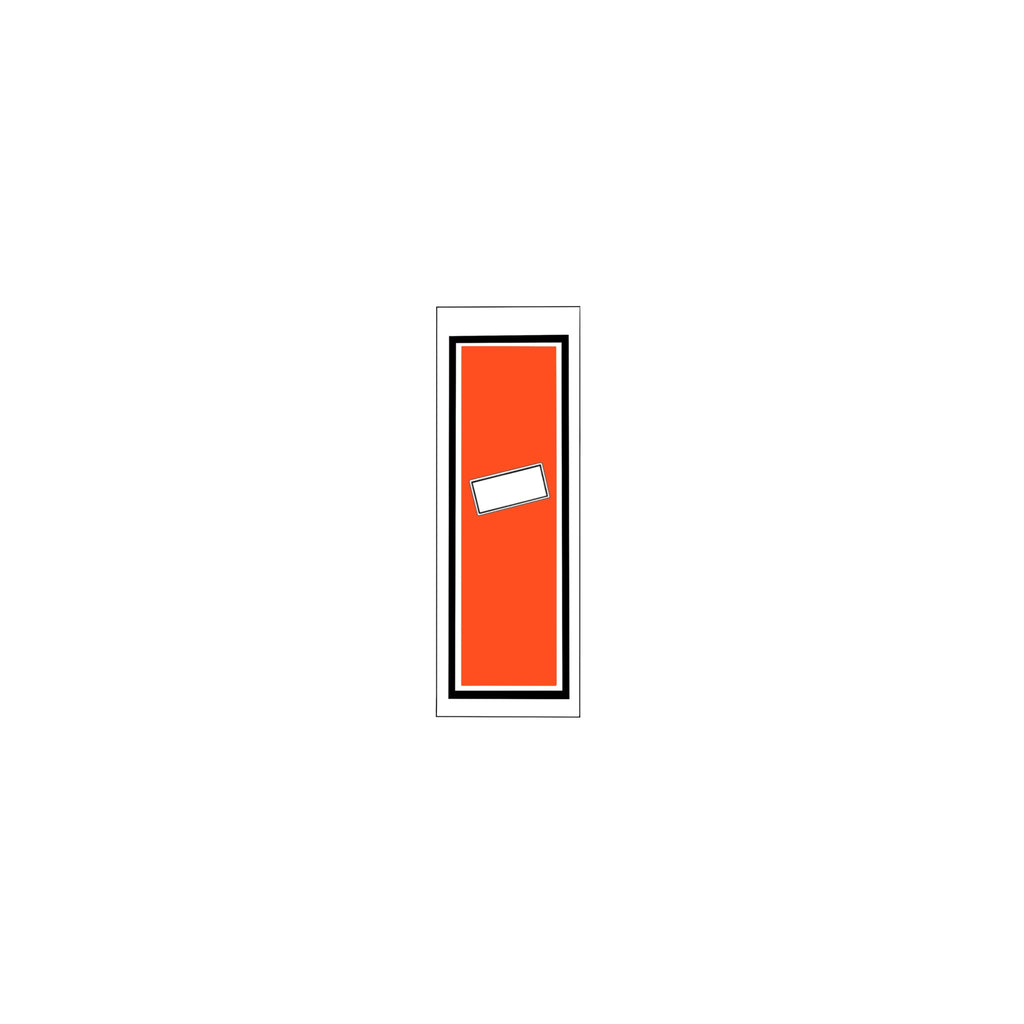 Senjafuda Simple Sticker  Red