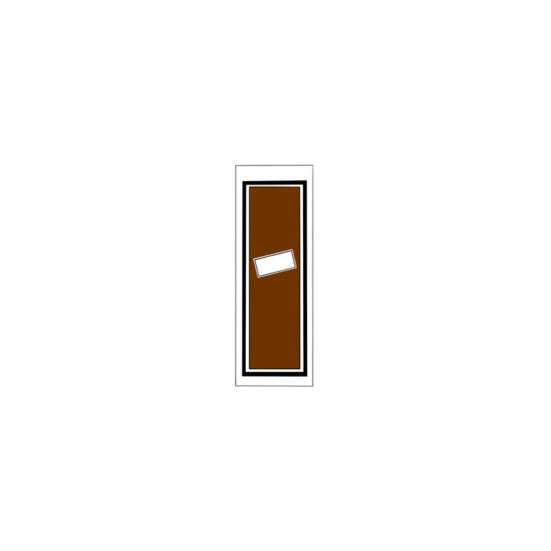 Senjafuda Simple Sticker  Brown