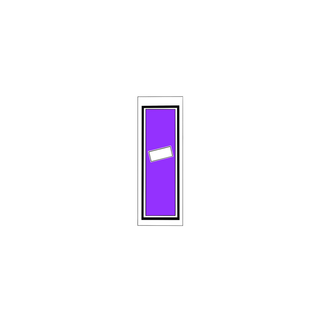 Senjafuda Simple Sticker Edo Purple