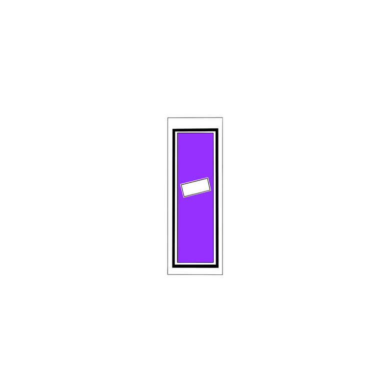 Senjafuda Simple Sticker Edo Purple